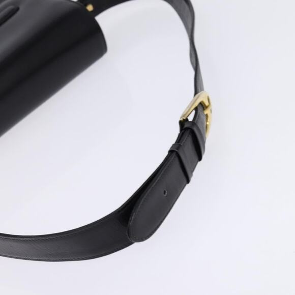 CELINE Shoulder Bag Leather Black Gold - Picture 7 of 12